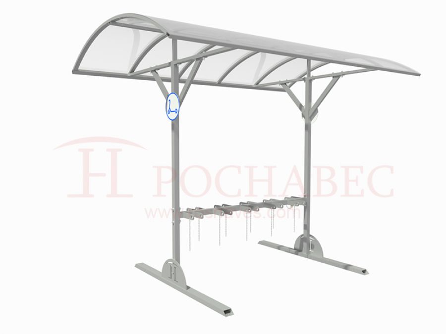 Навес с парковкой для самокатов