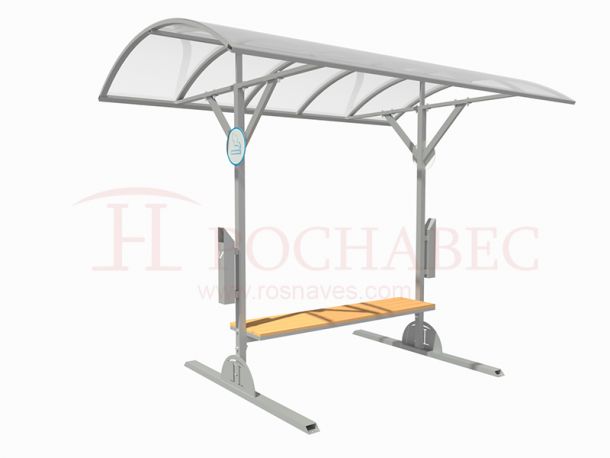 Навес со скамейкой