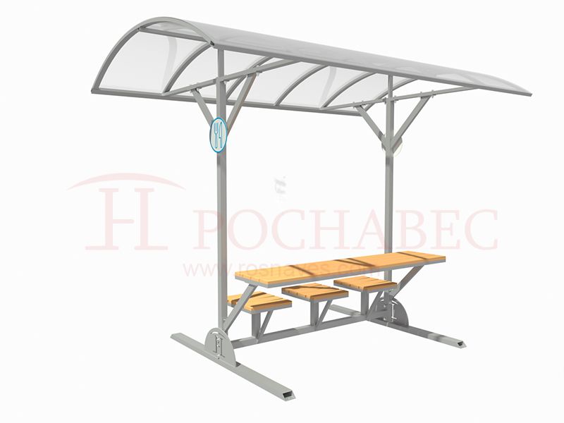 Навес со столиком для троих