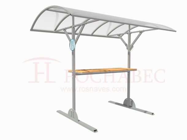 Навес с высоким столом